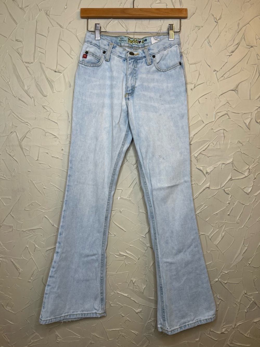 Y2K Mudd Low Rise Flare Jeans Size 1 Juniors Light Wash